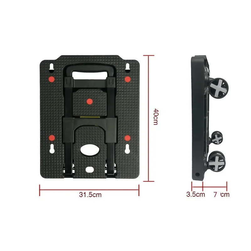 Flatbed Folding Luggage Cart Portable Shopping Cart Universal Trolley Shopping Cart Pulling Goods Trolley