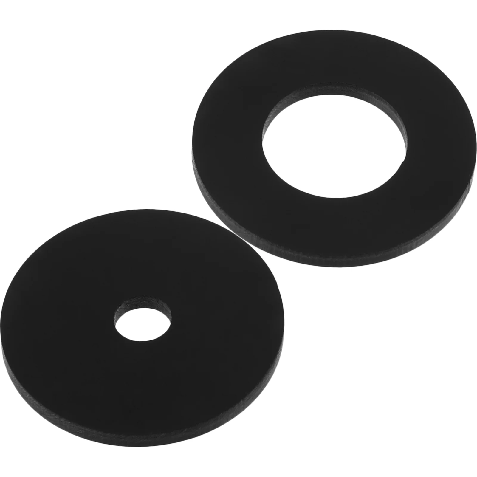 2 Pcs Router Wood Milling Table Cover Insert Plate for Accessories Panel Trimming Machine Ring Tool Black