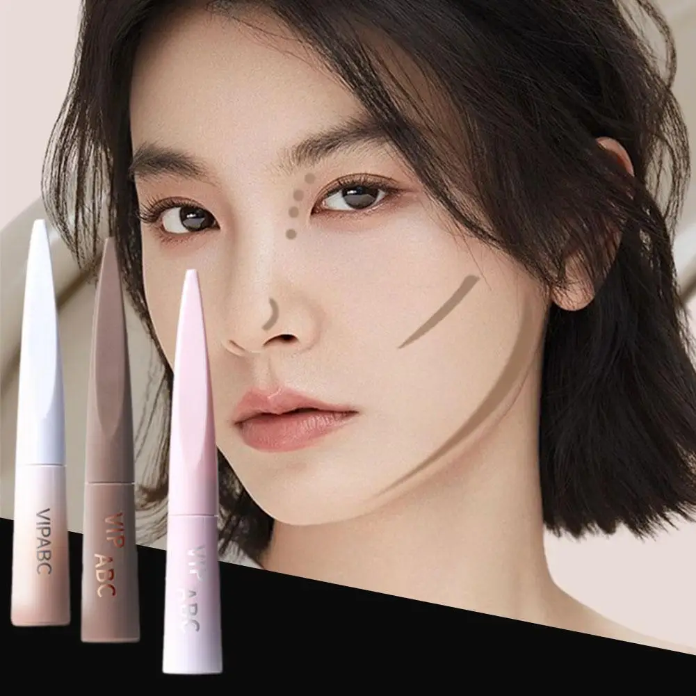 

1pc Highgloss Brightening Matte Liquid Waterproof Highlighter Makeup Face Nose Shadow Concealer Lasting Long O6H6