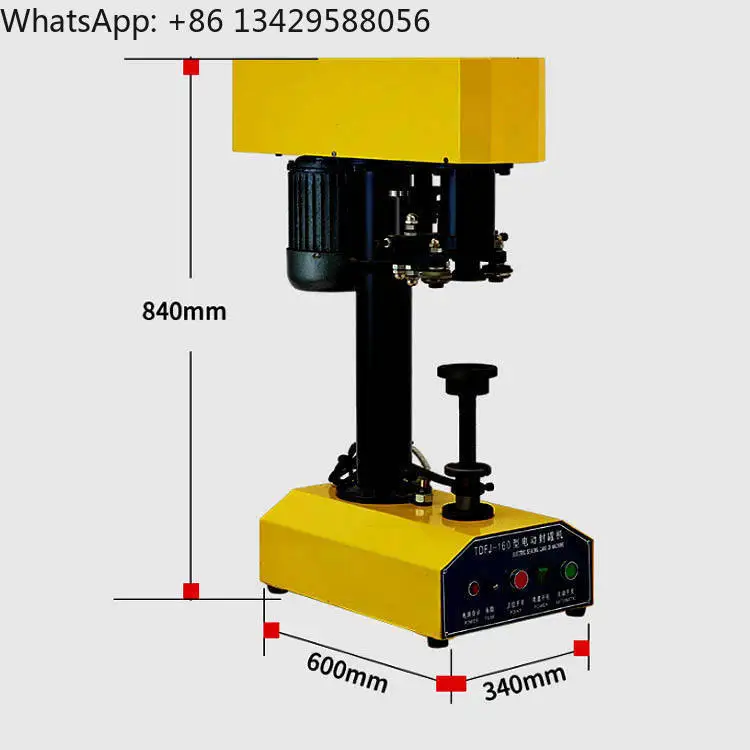 XCL Tabletop Semi Automatic Plastic Can Sealer Machine Case Packaging Heat Sealing for Milk Tea Coffee Pop Pet Cans