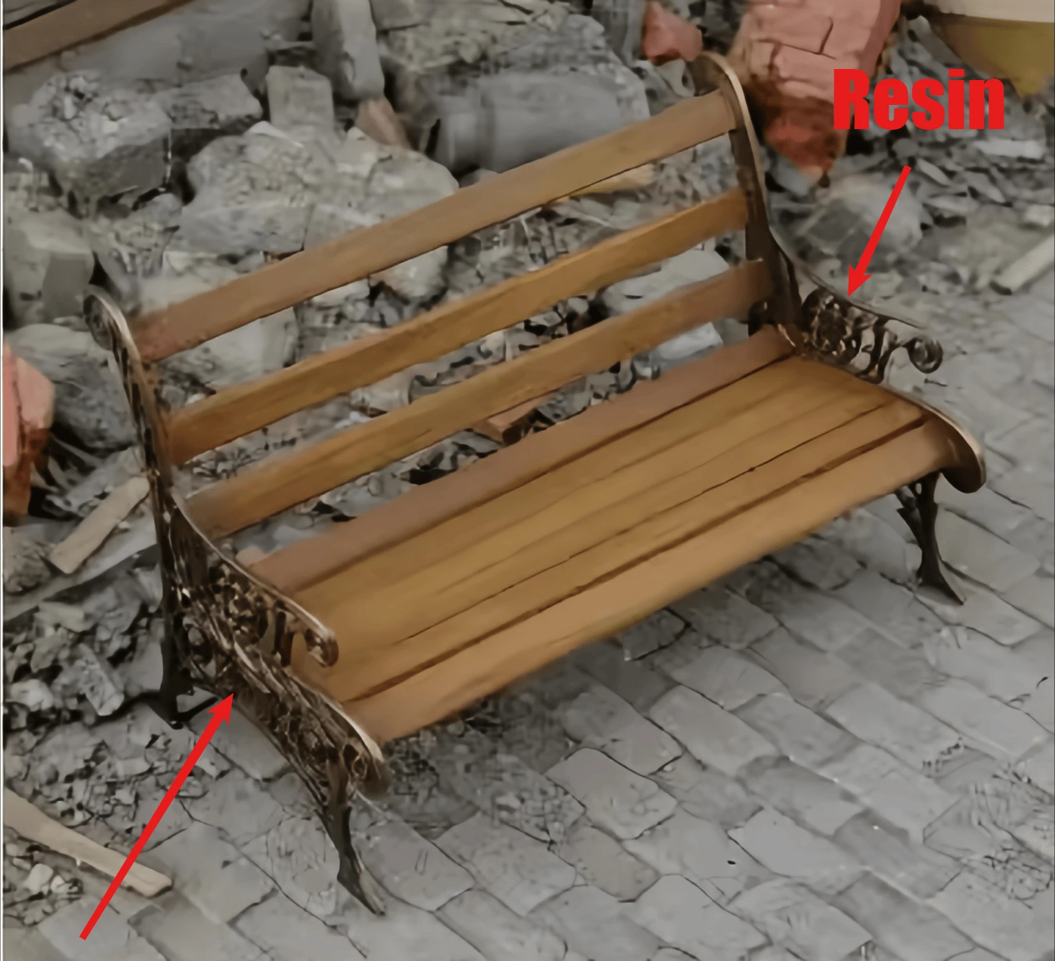 

1/35 Casting Resin Model Assembly Kit, GK， Resin Park Seats, Unpainted