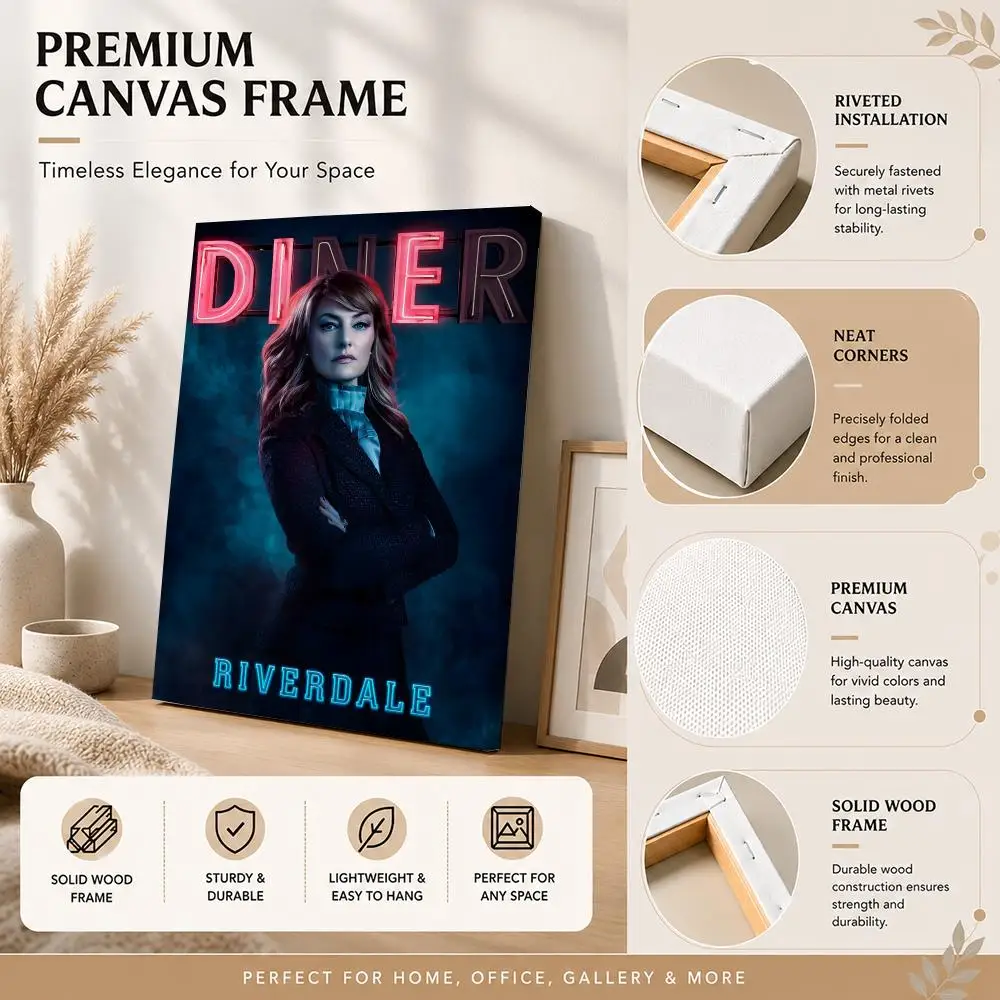 American TV Show Riverdale Framed Wall Painting HD Inner Frame Canvas Poster Bedroom Room Hallway Wall Art Decor - view 5