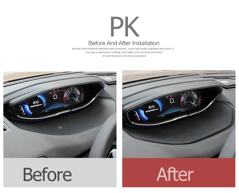Für Peugeot 3008 5008 GT Hybrid 2016 2017 2018 2019 2020 2021 2022 2023 Auto-Armaturenbrett Anti-Rutsch-Gummimatte Telefon-Antihaftmatte – Detail 3