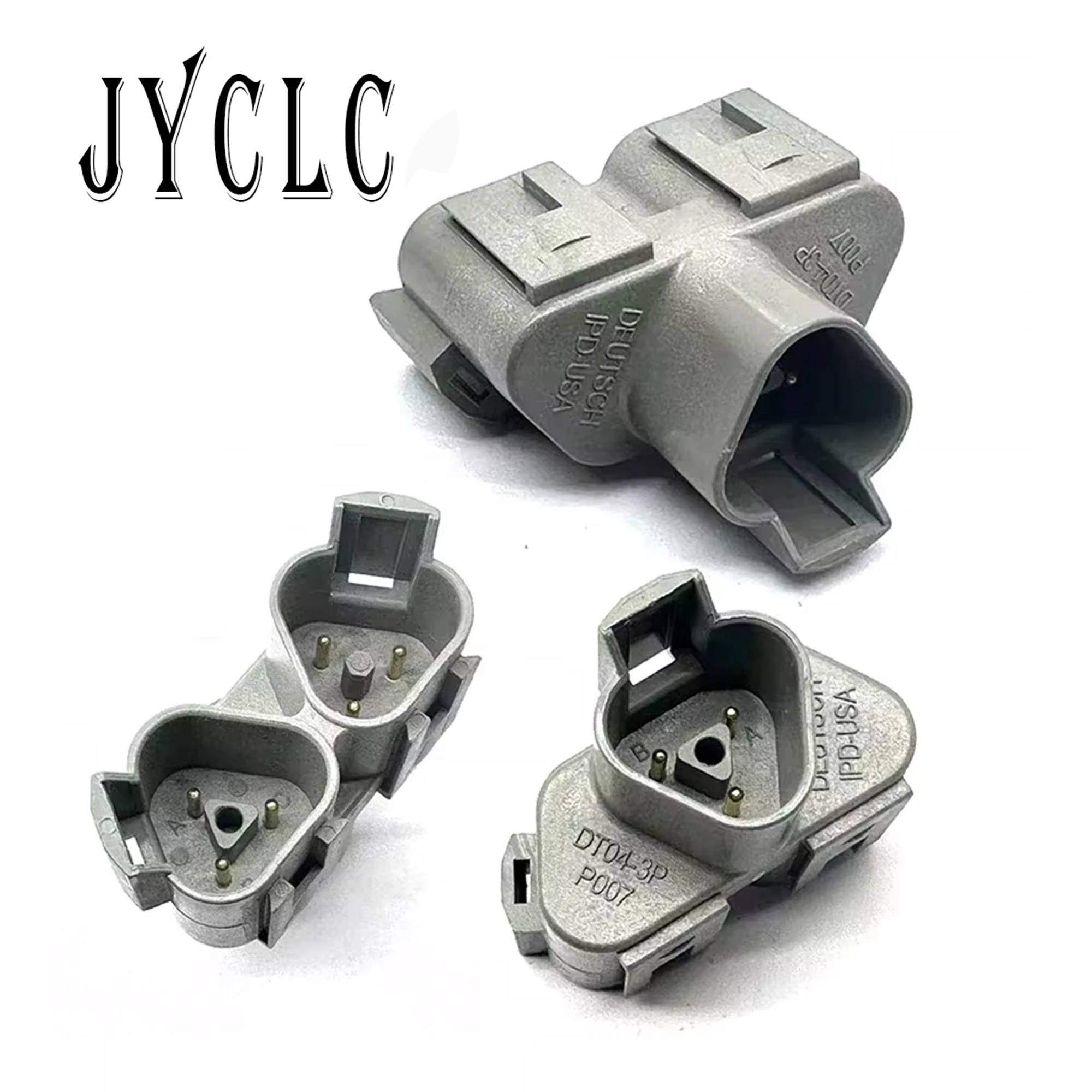 

1 Set Deutsch Type 3 Pin Three Way Male Automotive Connector Housing Wiring Cable for Car Butt Plug DT04-3P-P007