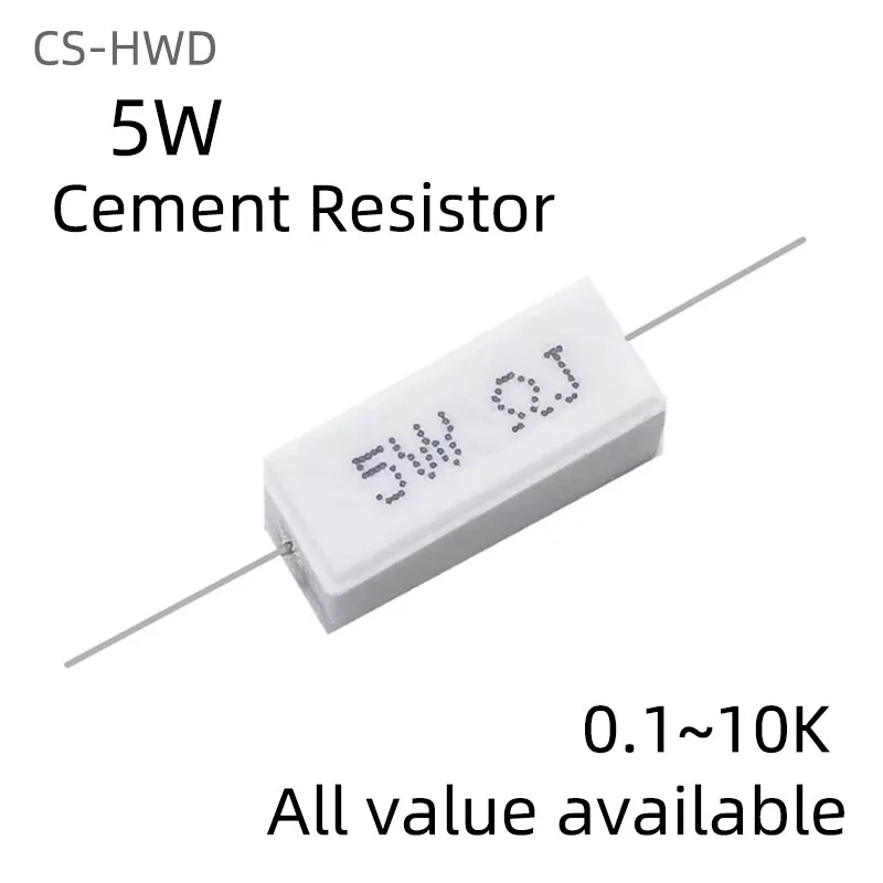 10Pcs 5W 5% Cement … - image