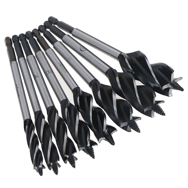 1PC 10/12/14/16/18/20/22/25mm Alloy Twist Drill Bit Wood Fast Cut Auger Carpenter Joiner Tool Long Shank Auger Drill