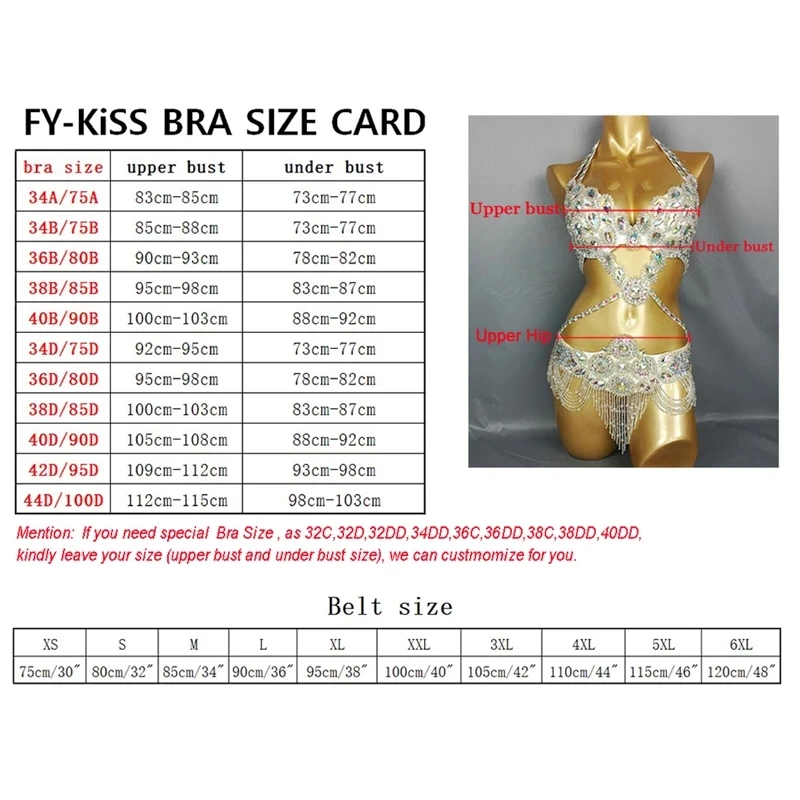 

Crystal Belly Dance Costume Wear Bar+Belt 2pc Set Ladies Bellydancing Costumes Carnival Samba show bikini women gogo costumes