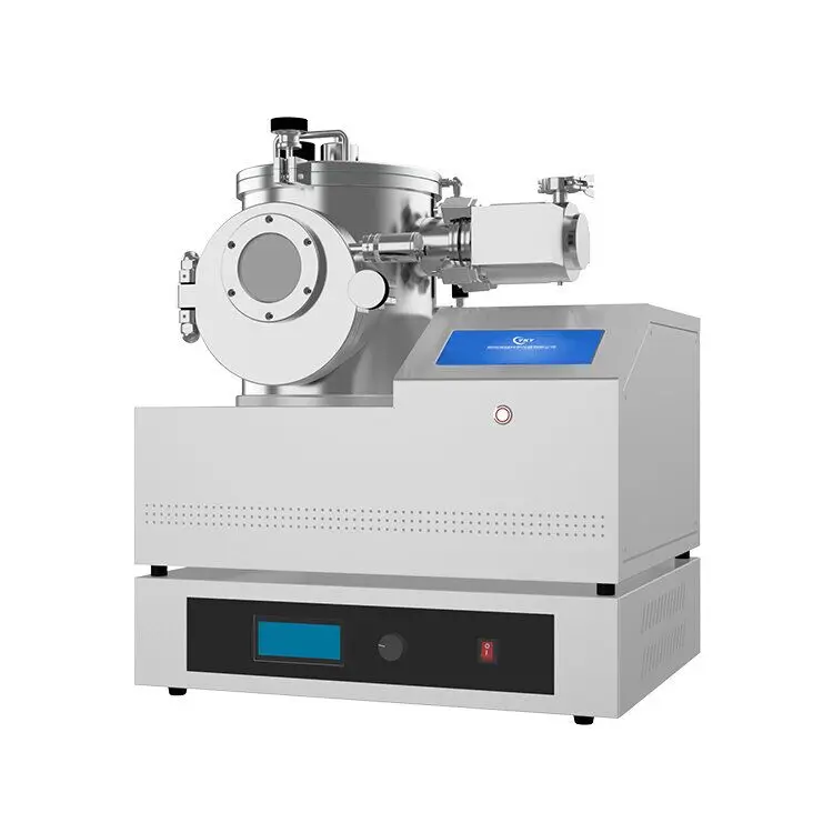 Desktop magnetron sputter coater for conductive seed layers, depositing copper or gold inside nanostructures