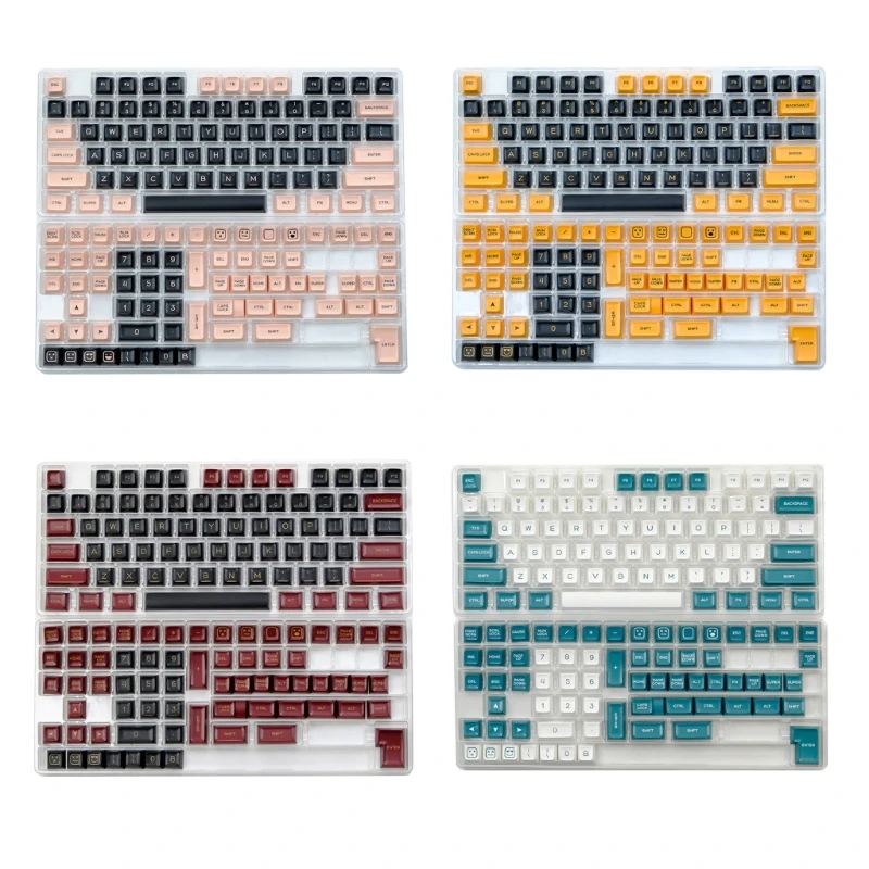 142Key PBT Double Shot Injections Keycap Profile Keycap for Enhances Typing Experience Dropship