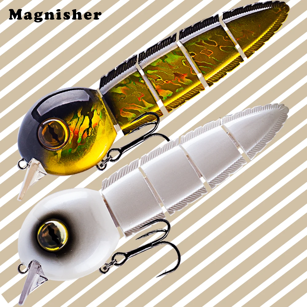 Magnisher Customized Multi Jointed Swimbait 12.5cm Float Sink Perfect Swim Fishing Lures Tadpole Hard Baits Bass Pesca Tackle