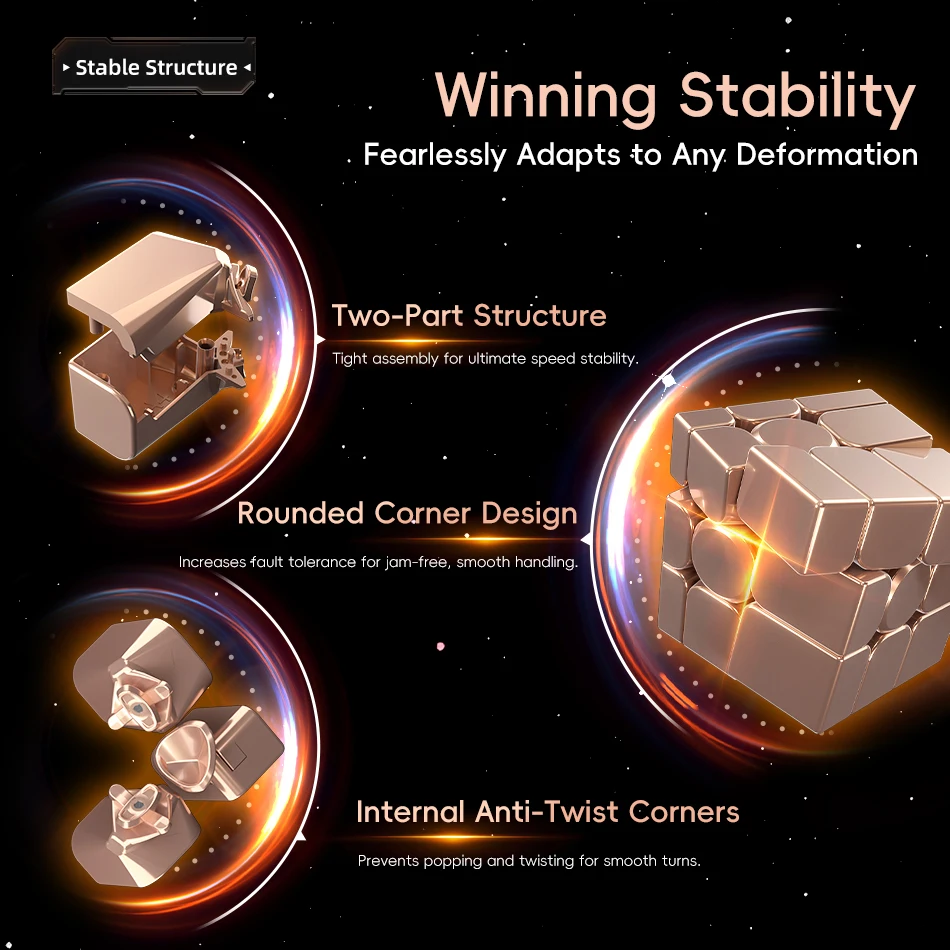 MoYu Mirror V2 3x3 Magic Cube Classroom Core Ball UV Naklejki magnetyczne Speed Cubes Profesjonalne puzzle Zabawki Prezent dla dzieci