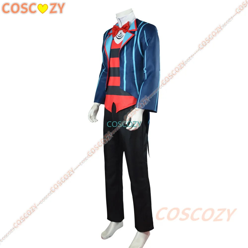 Mr. Vox Anime Hazbin Vox Cosplay Kostuum Pak Speelgoed Enge Demon Kleding Vox Uniform Cosplay Halloween Rol Party Man Outfits Maskers