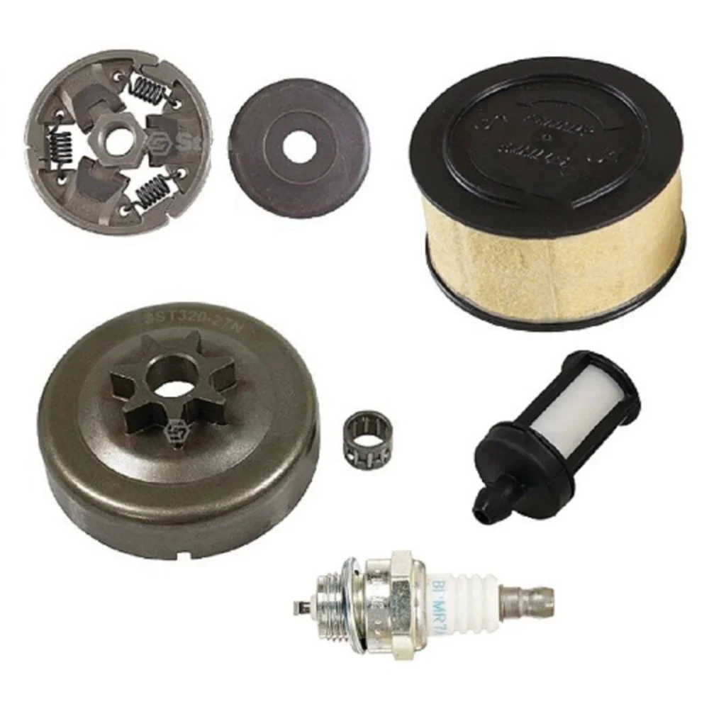 Tools Tune Up Kit 7 Tooth 7 teeth Air Filter Assembly Bearing Chainsaws Clutch Clutch Assembly Tune Fuel Filter