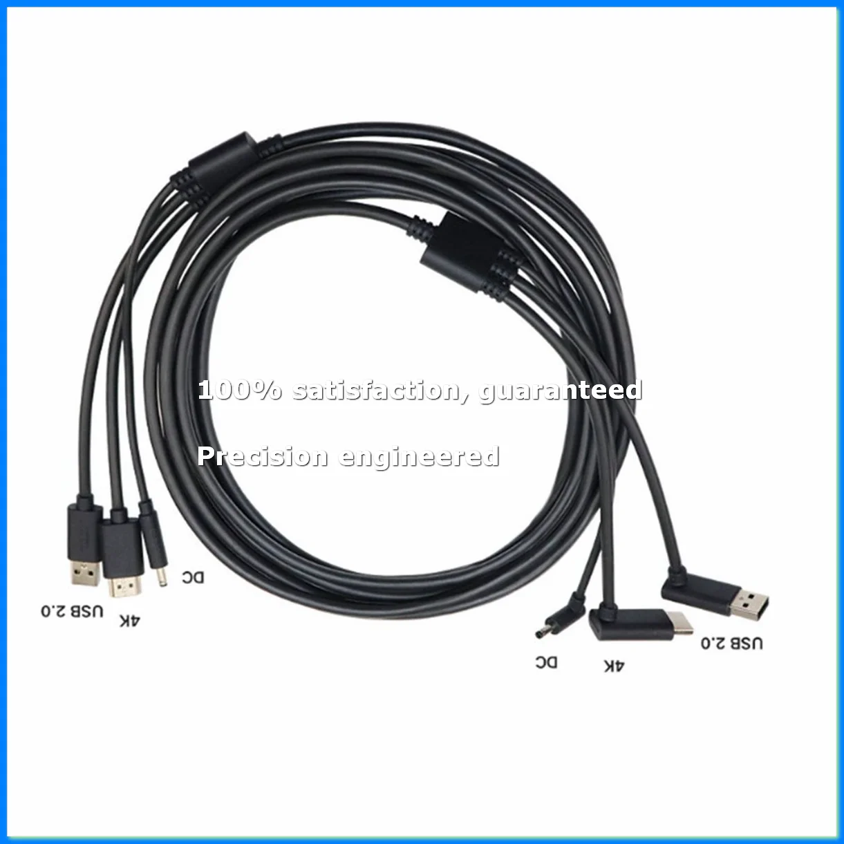 

For 3-In-1 Accessories Replacement Cable -Compitable 5M, USB, Power VR Games-ELEC