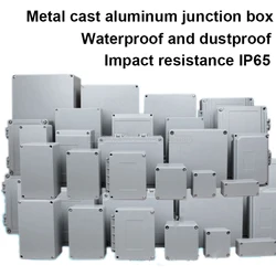 1Pc Cast aluminum junction box metal button box power box aluminum alloy wire box indoor and outdoor waterproof box terminal box
