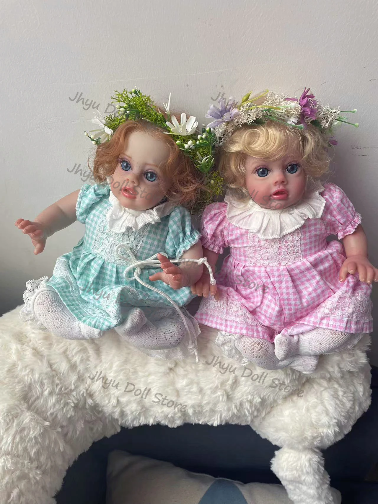 12 Inch Flo Fairy Elf Soft Touch Doek Lichaam Levensechte Reborn Pop Meerdere Lagen Schilderen 3D Huid Zichtbare Aderen Handgeworteld Haar