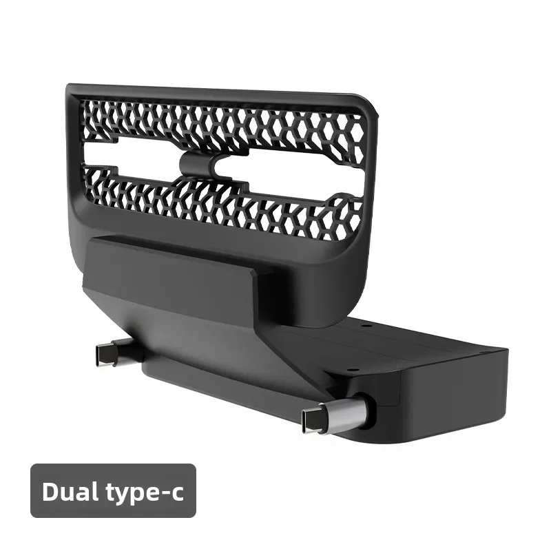 NONE Tesla Model 3/Y Dockingstation für hintere Entlüftung mit einziehbarem Ladekabel, schnelles Aufladen, USB-Hub, Entlüftung, Telefon-Ladegerät, Zubehör 4