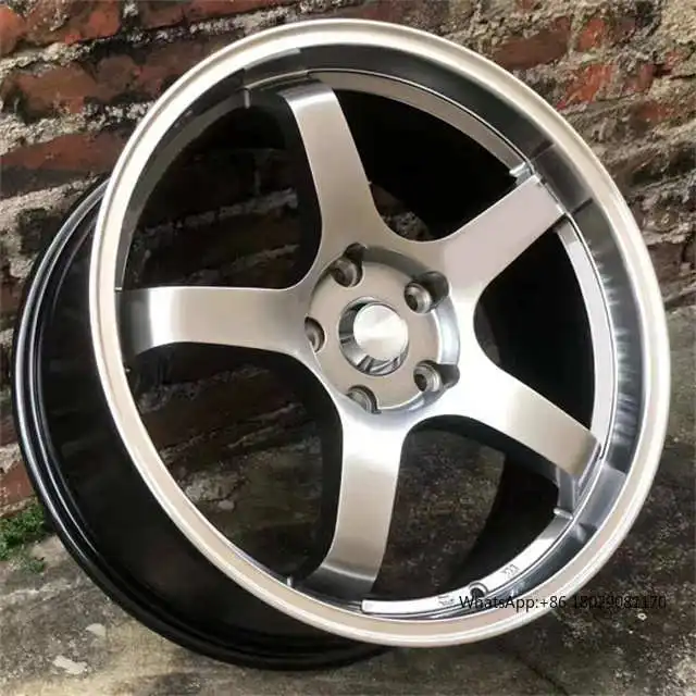 Factory Direct Selling 15-19inch Alloy Wheel 18*8.5J 9.5J Casting Wheel Pcd 5*114.3 Hyper Gloss Black Wheel Rims