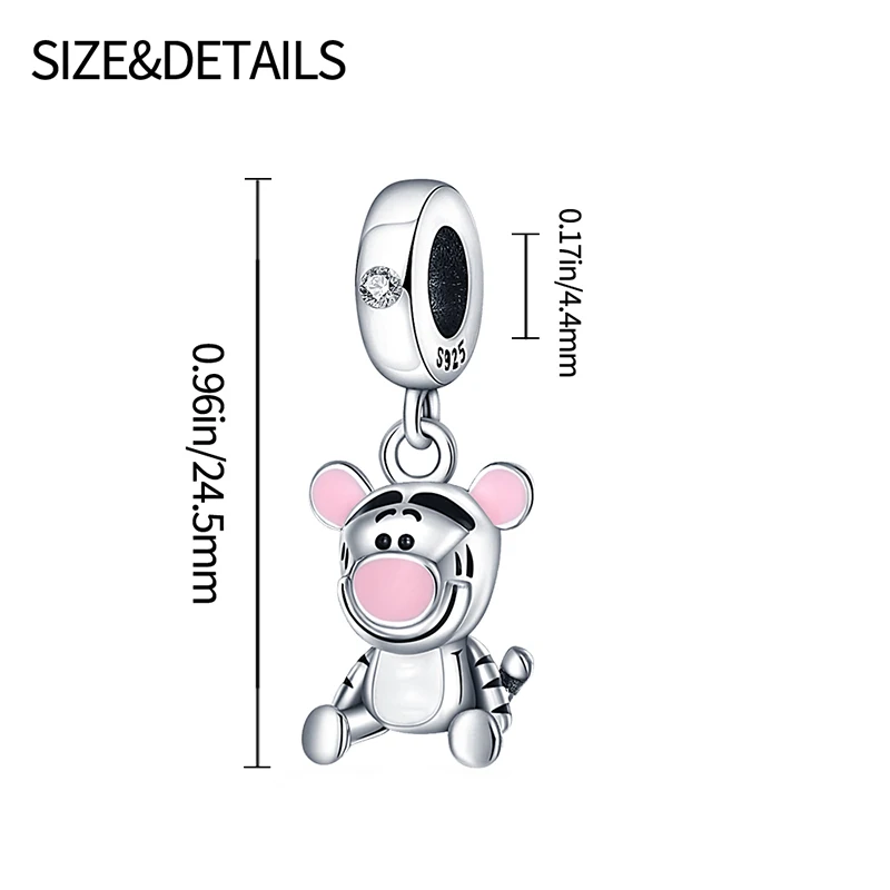 Charms originale 925 argento Disney biancaneve e Minnie Head charms perline adatto Pandora braccialetto originale per le donne gioielli fai da te