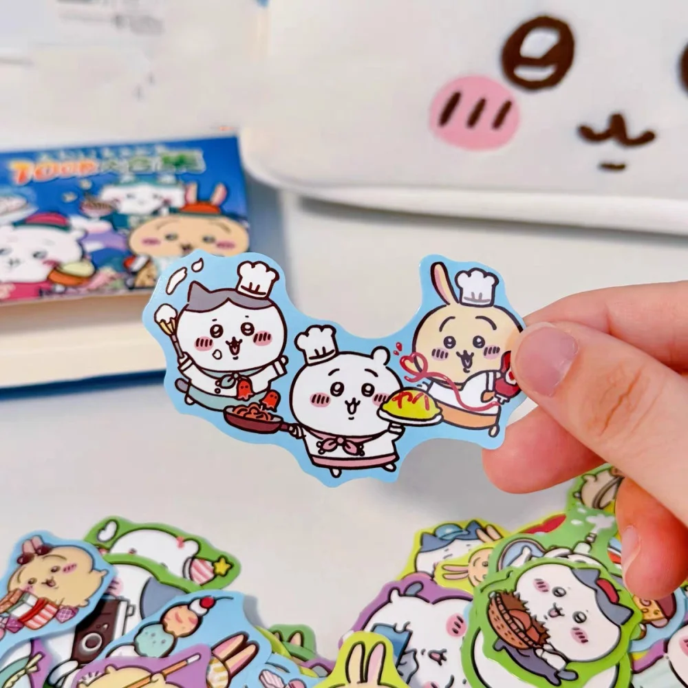 60/100 Pz Kawaii Chiikawa Usagi Adesivo Confezione Regalo Del Fumetto Hachiware Studente Cancelleria Tazza Adesivi Decorativi Giocattoli Per Bambini Regali