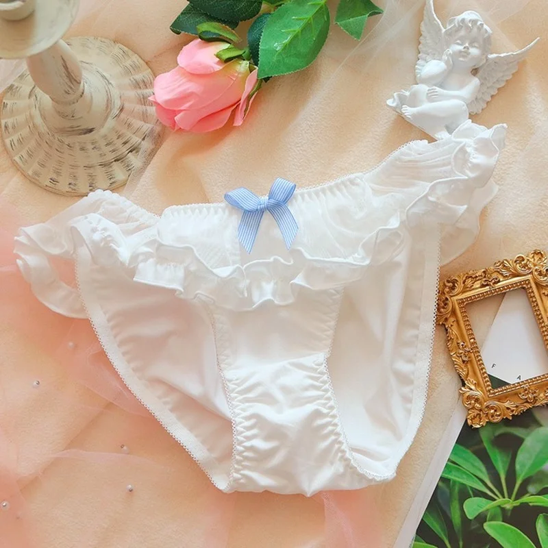 لوليتا ملابس داخليّة حريمي طقم حمالة صدر وسراويل داخلية ملابس داخلية النوم العشير الحلو Kawaii الدانتيل مريحة الصدرية مجموعة ملابس داخلية جميلة