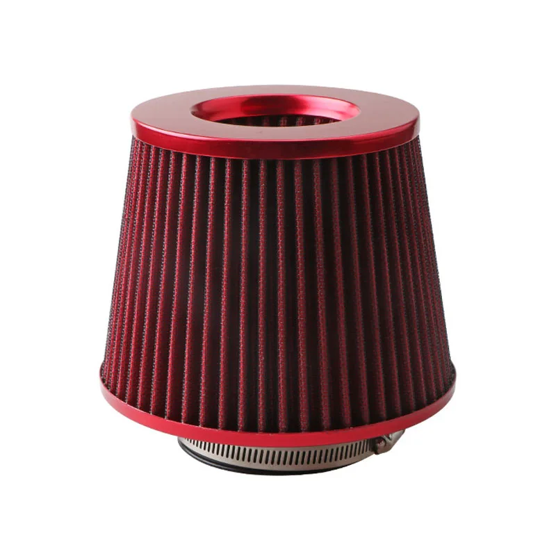 air filter universal 76mm car high flow air filter Aluminum intake filter mushroom head car air filter induction kit accessories