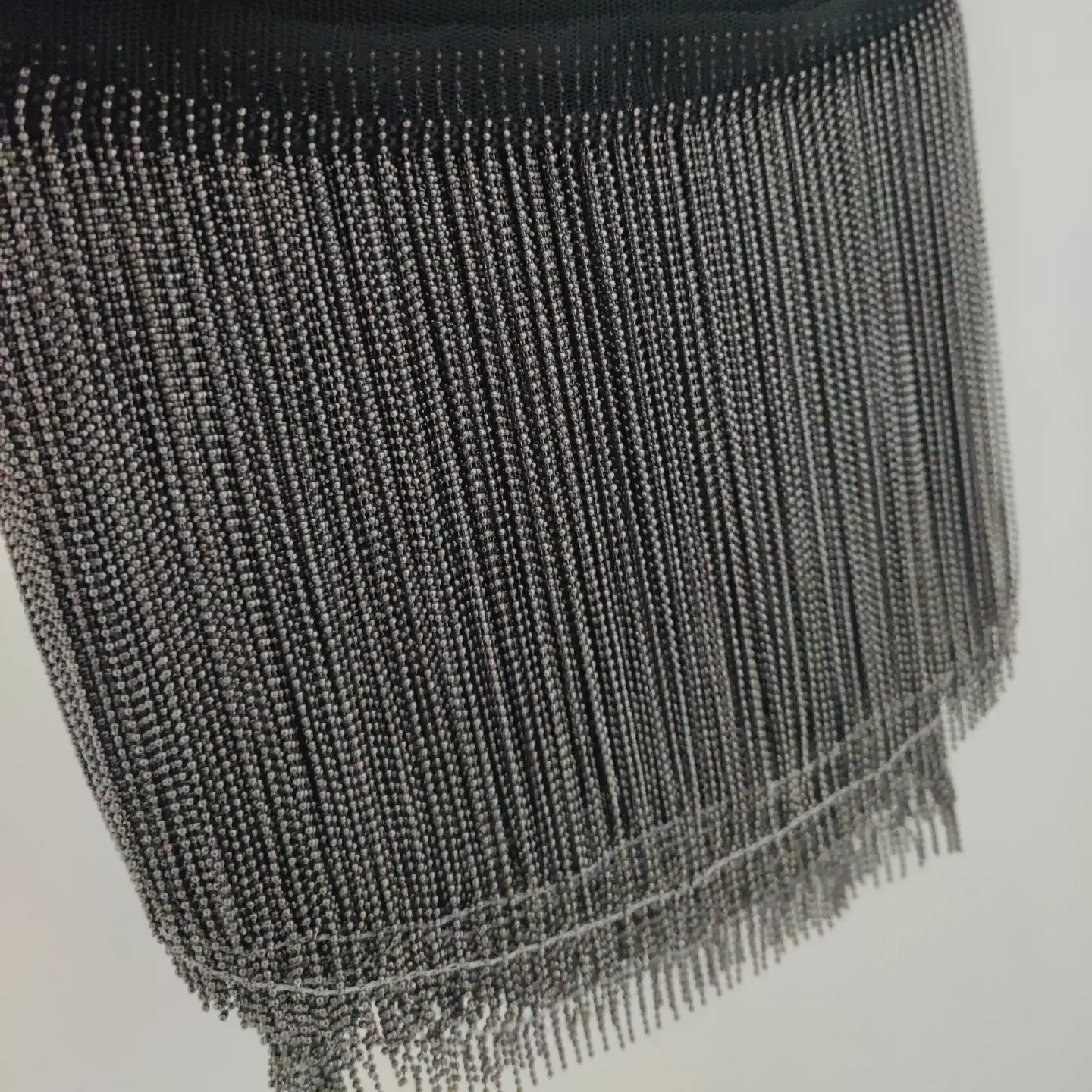 

15cm Wide Copper Chain Fringe, gold, Silver, Gunmetal Lampshade Dress Costume Fashion Copper Chain Fringe