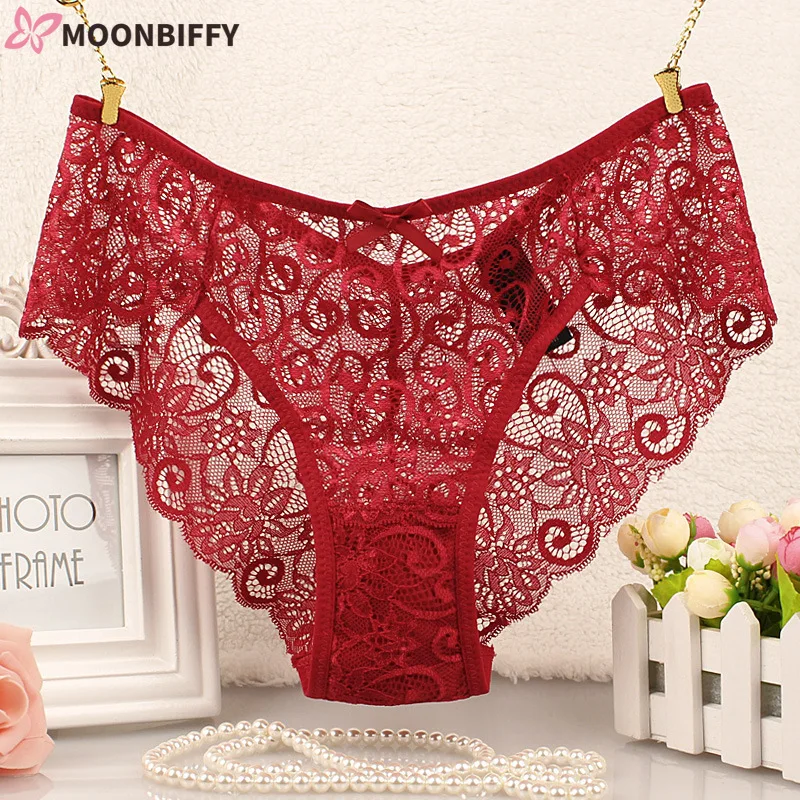 Lace Women Underwear Seamless Ultra Thin Underwear for Female Breathable High Waist Solid Color Panties Трусы Женские Кружевные