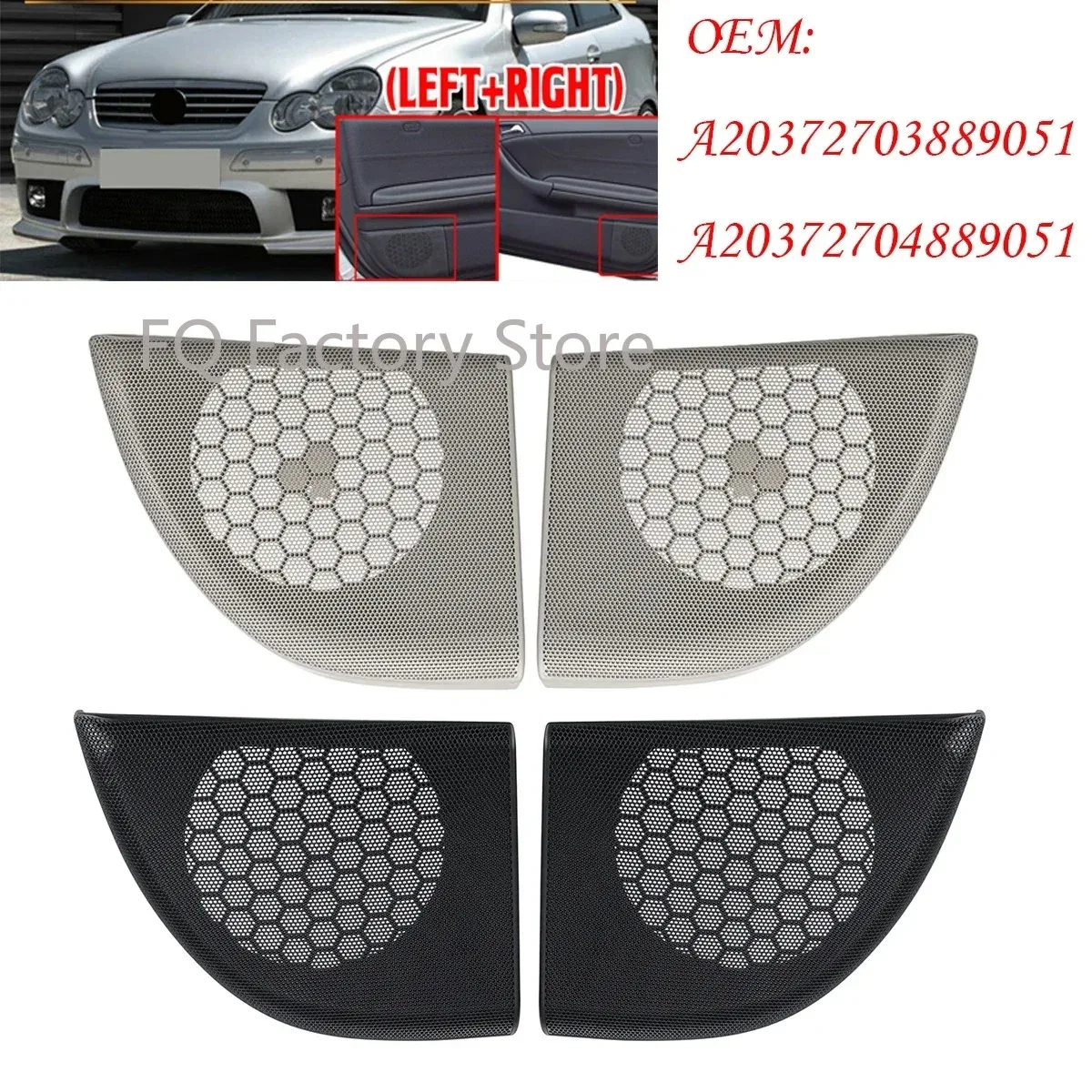 

Для Mercedes Benz W203 CLC Coupe 2-дверный ручной дверной динамик, звуковой сигнал, накладка, крышка корпуса A20372703889051 A20372704889051