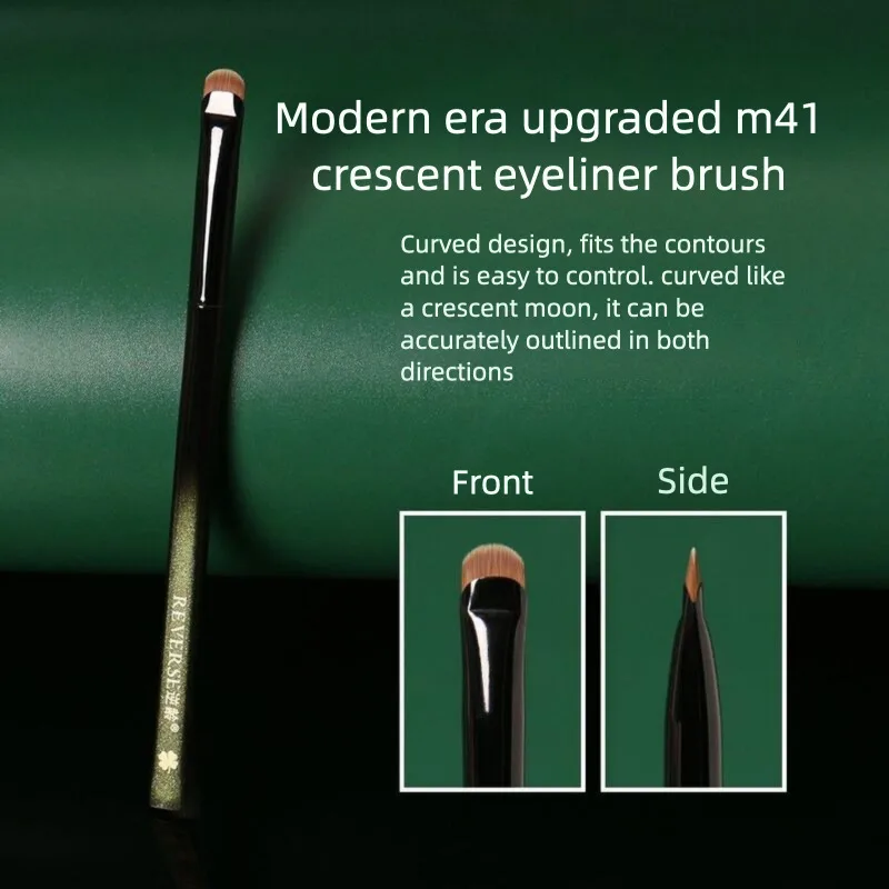 Anti-Aging M41 Crescent Eyeliner-Pinsel, Sichel-Ultrafeiner unterer Eyeliner-Pinsel, spezieller Klinge-Eyeliner-Pinsel für Make-up-Pinsel