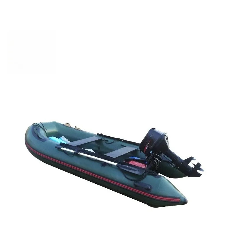 Marine special military green rubber boat, assault boat rescue boat inflatable boat outdoor adventure