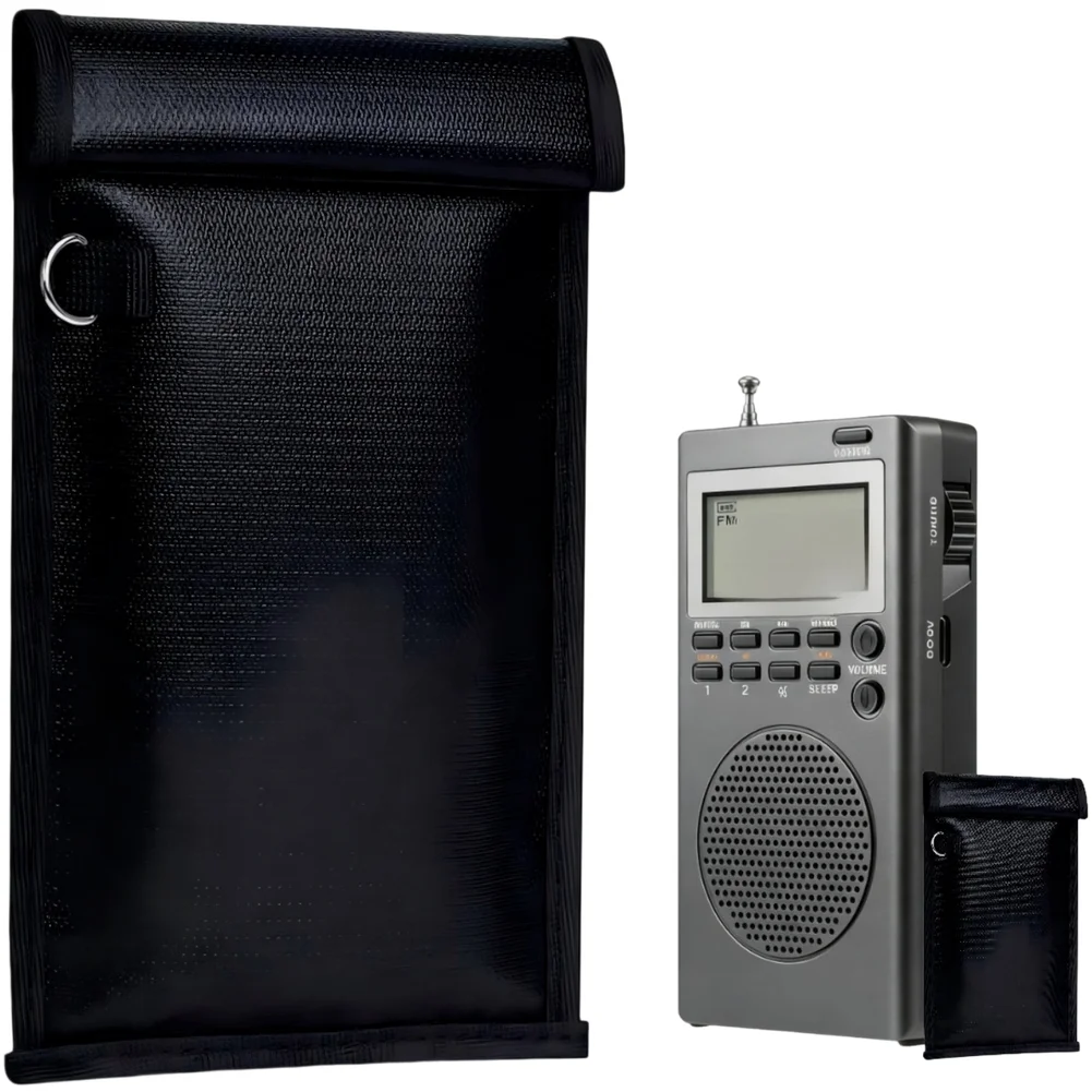 1PC Device Set AM/FM 2-Band Digital Radio Communication Device Paranormal Investigation Equipment Set With Faraday Pouch