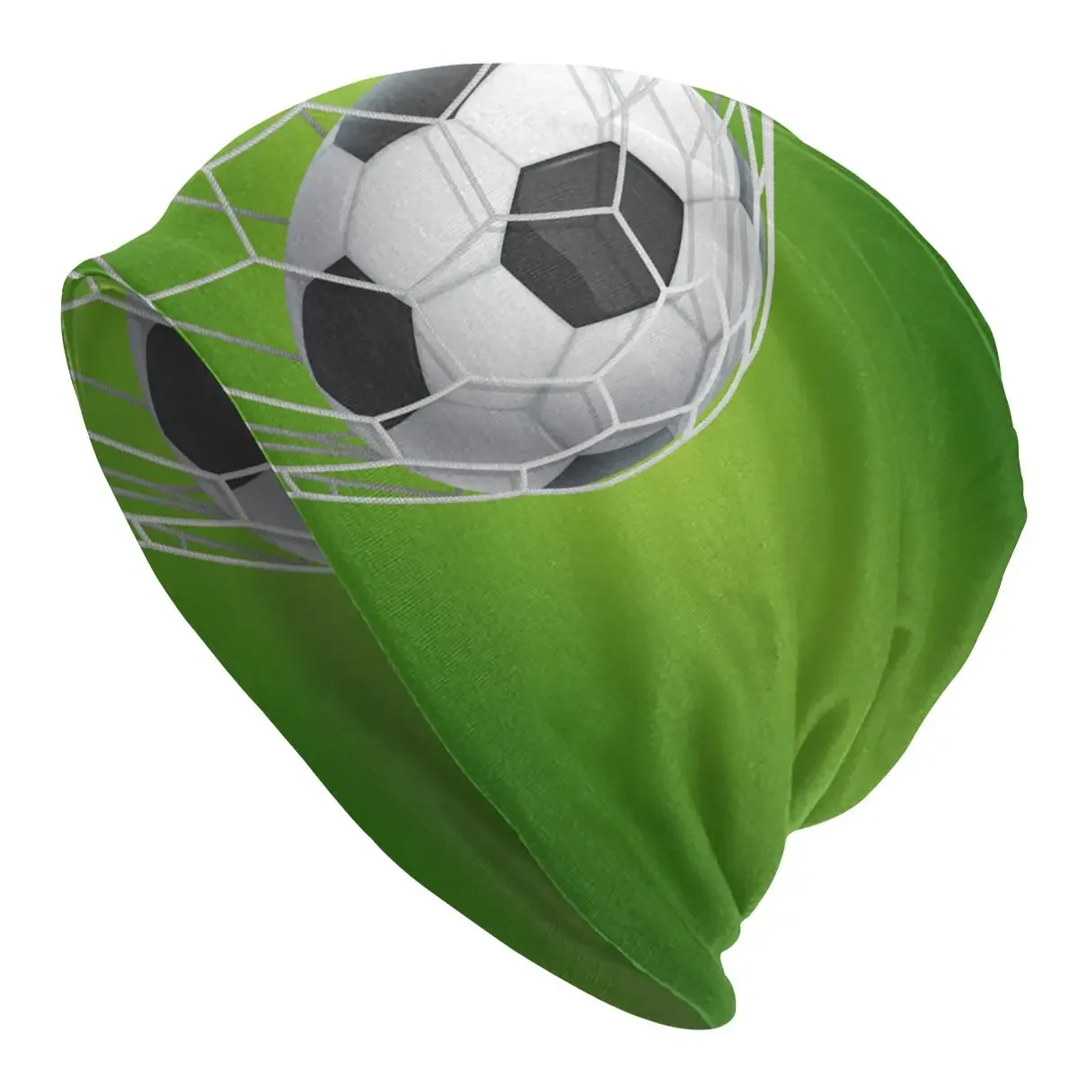 Soccer Football Bonnet Hat Green Balls Sports Knitting Hats Hip Hop Outdoor Skullies Beanies Hats Men's Women's Summer Warm Caps