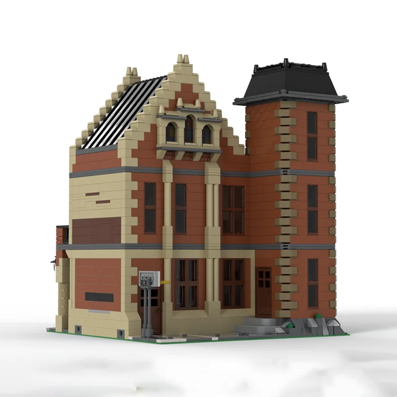 Moc Modular British Oxford Style Architectural University Model DIY Montage Baustein Spielzeug Kindergeburtstagsgeschenk
