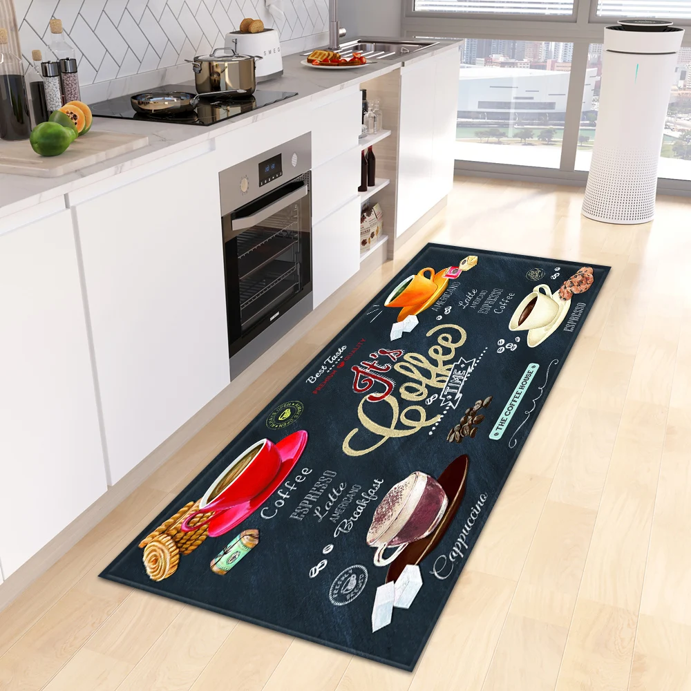 

Custom Kitchen Mat Home Bathroom Entrance Doormat Balcony Decor Foot Carpet Living Room Floor Bedroom Door Hallway Anti-Slip Rug