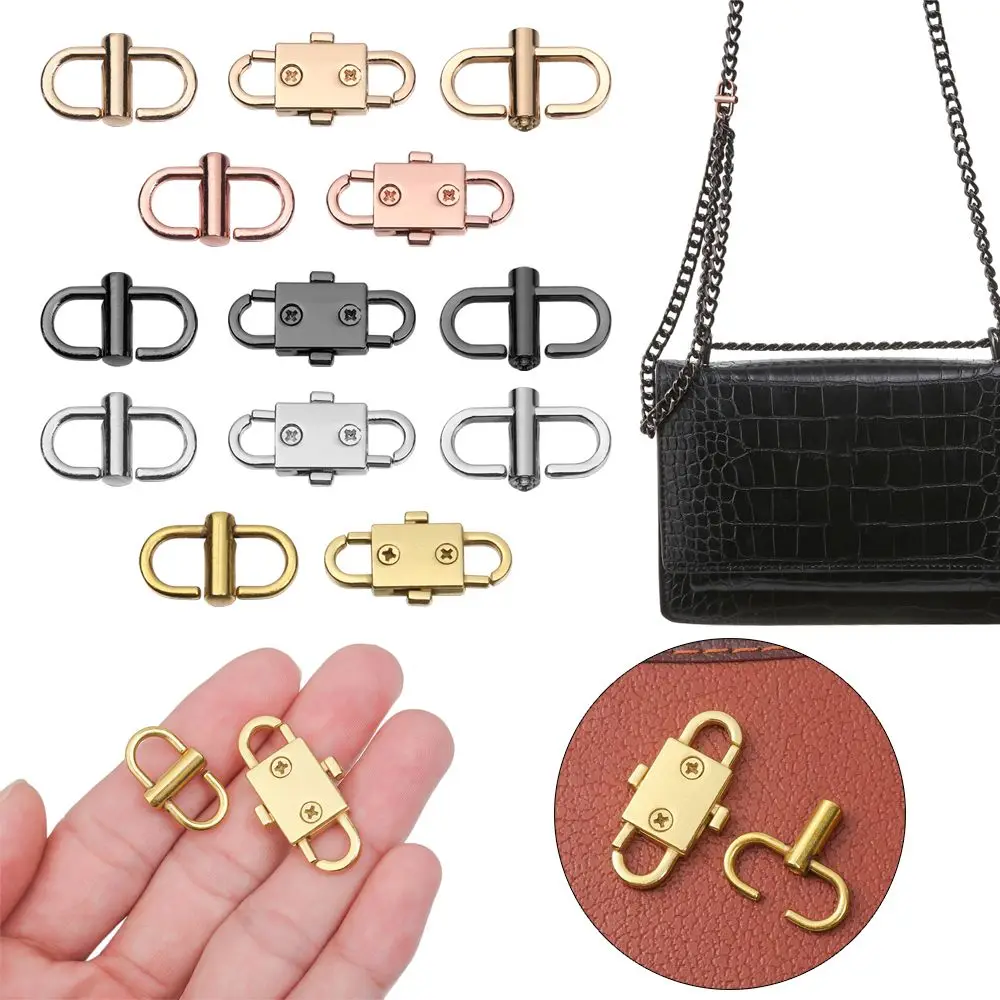 Adjustable Metal Buckle Clip Handbag Chain Strap Length Shorten Bag Accessories