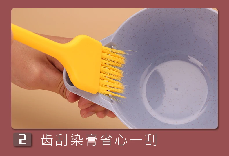 Haarbürsten, Brettschüssel zum Färben von Friseur, Haarfarbe, Tönung, Bleichmittel, rutschfeste Haarfärbewerkzeuge – Detail 5