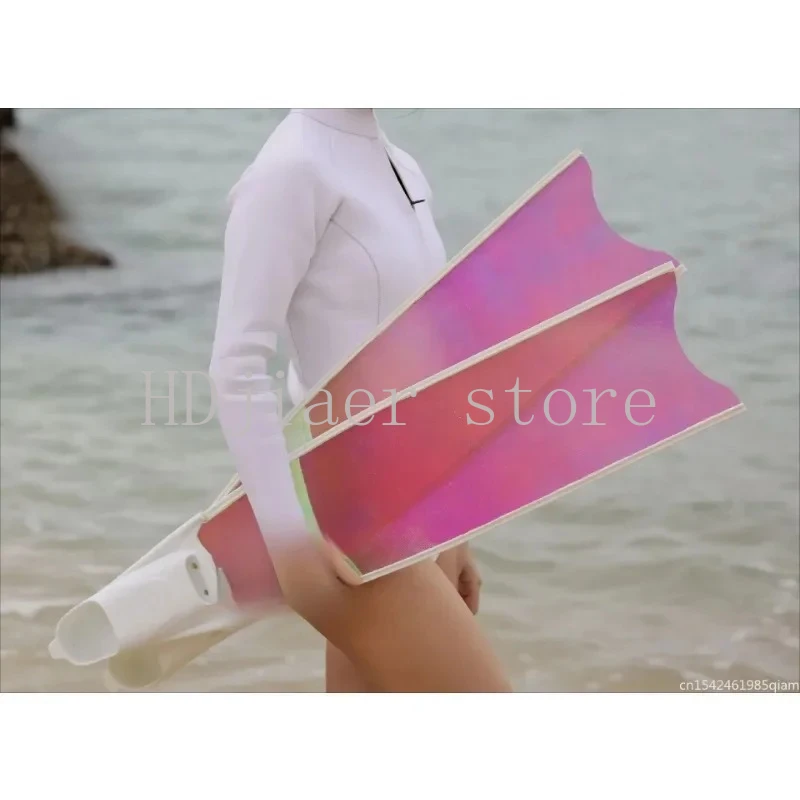 

Free Diving Fiberglass Translucent Flippers Lightweight Flippers Ice Goddess with Pure Carbon