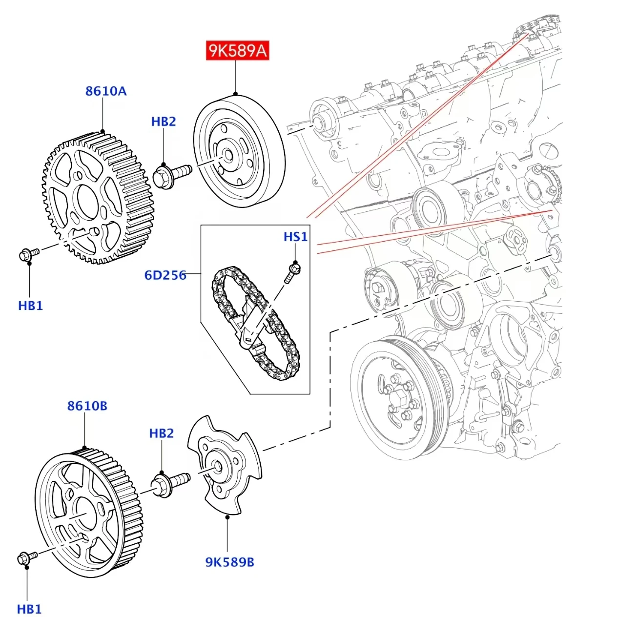 C2S22551 1324342   محور حزام عمود الحدبات لاند روفر رينج روفر سبورت L405 L320 L494 ديسكفري 3 4 L319