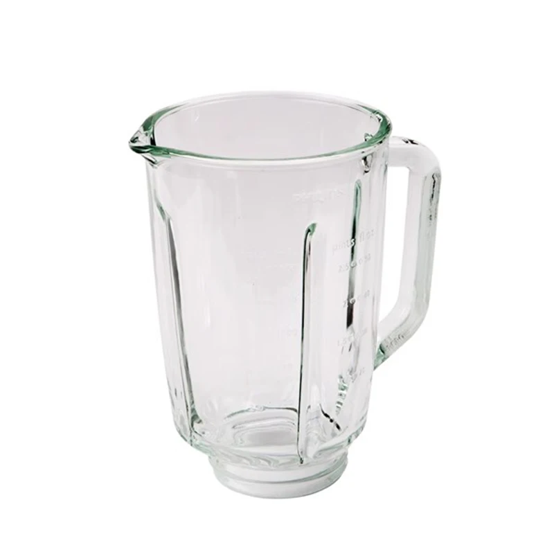 

Blender Jar glass cup are suitable for Philips HR2095 HR2093 HR2096 HR2195 HR2196 mixer spare parts replacement