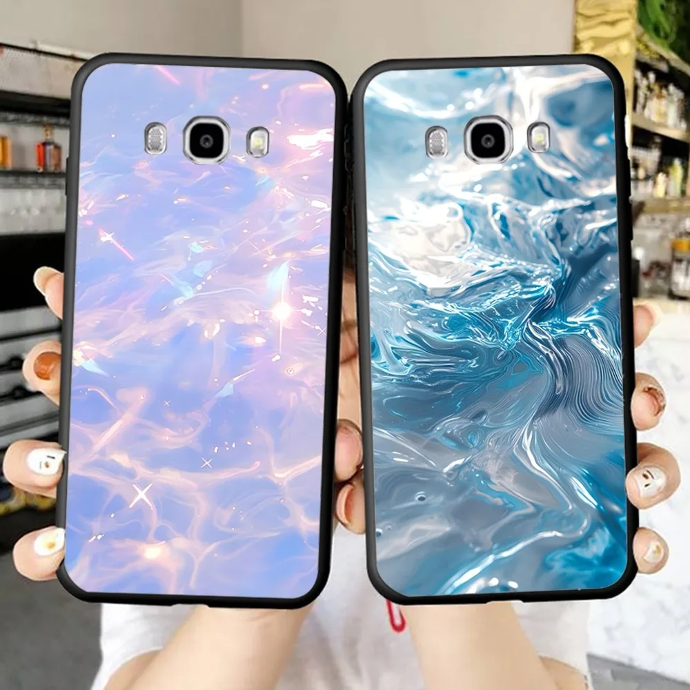 Aurora Water Ripple  Phone Case For Samsung J 7 plus 7core J7 neo J6 plus prime J6 J4 J5 Mobile Cover