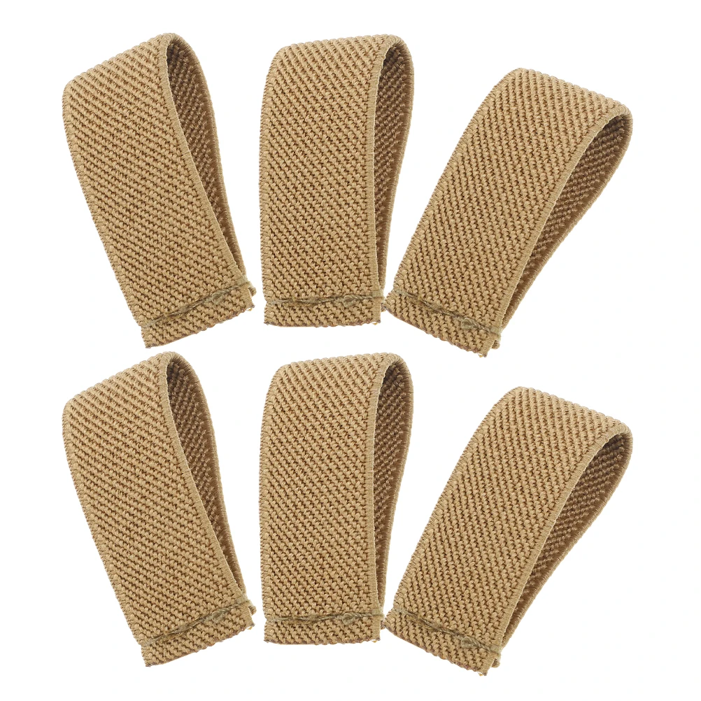 

6pcs Keepers Duty Strap Loops Outdoor Nylon Webbing Retainers Khaki Fits Men Backpacks Loop For Belt Accessories
