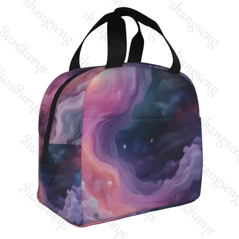 Starry sky Printed Lunch bag insulated lunch box bag students and office workers carry lunchs box bag insulated Lunch Pack