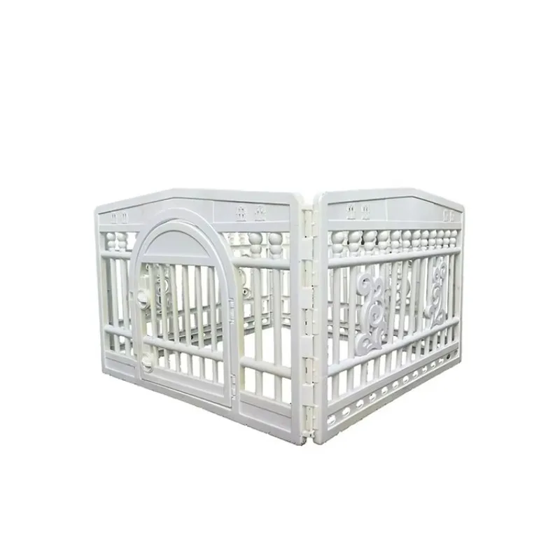 

Hot Sale Portable 4 Panels Dog Fence White