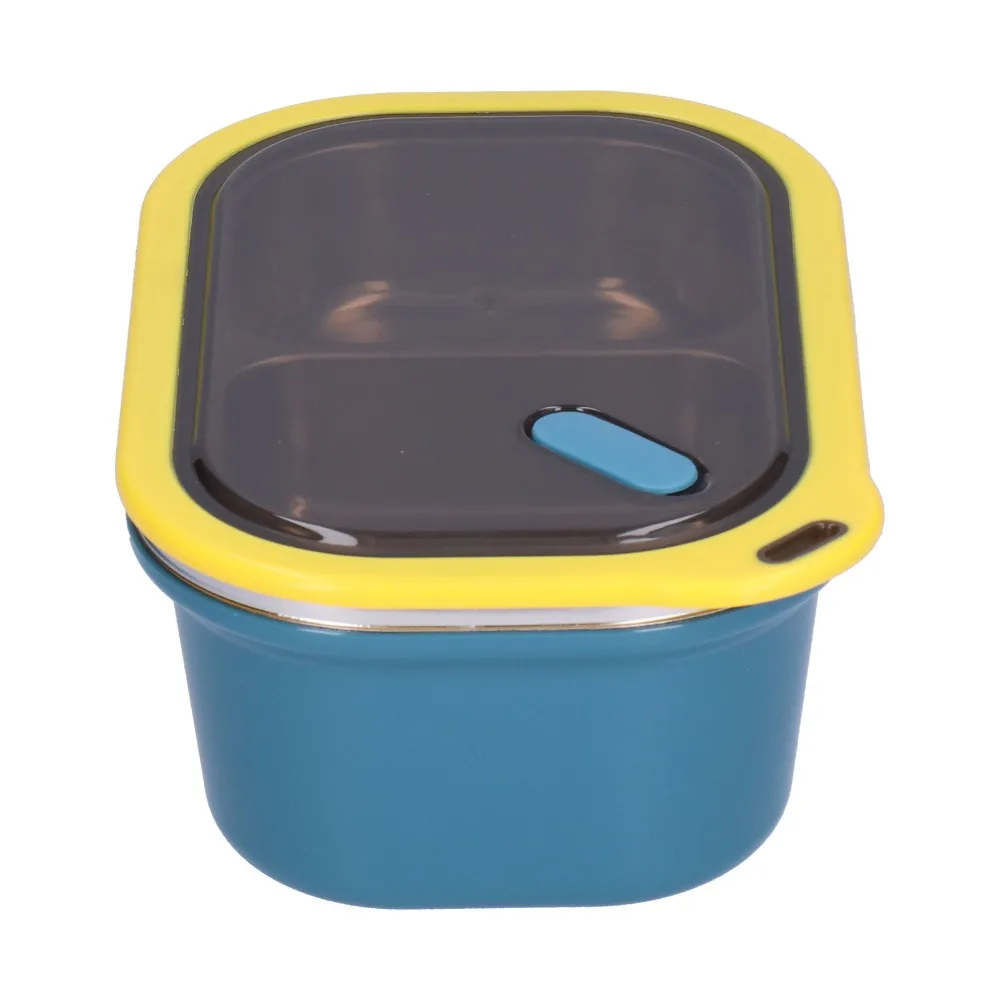 Thick Stainless Steel Leakproof Food Container 1.2L 2 Compartment Portable Lunch Box Hot Food Storage Box For Picnic
