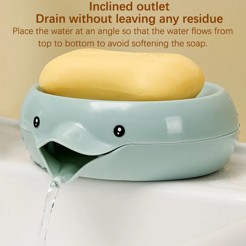 Soap Dish Cartoon Soap Dish Drainable Soap Holder Soap Container Soap Dish Tray Bathroom Accessories