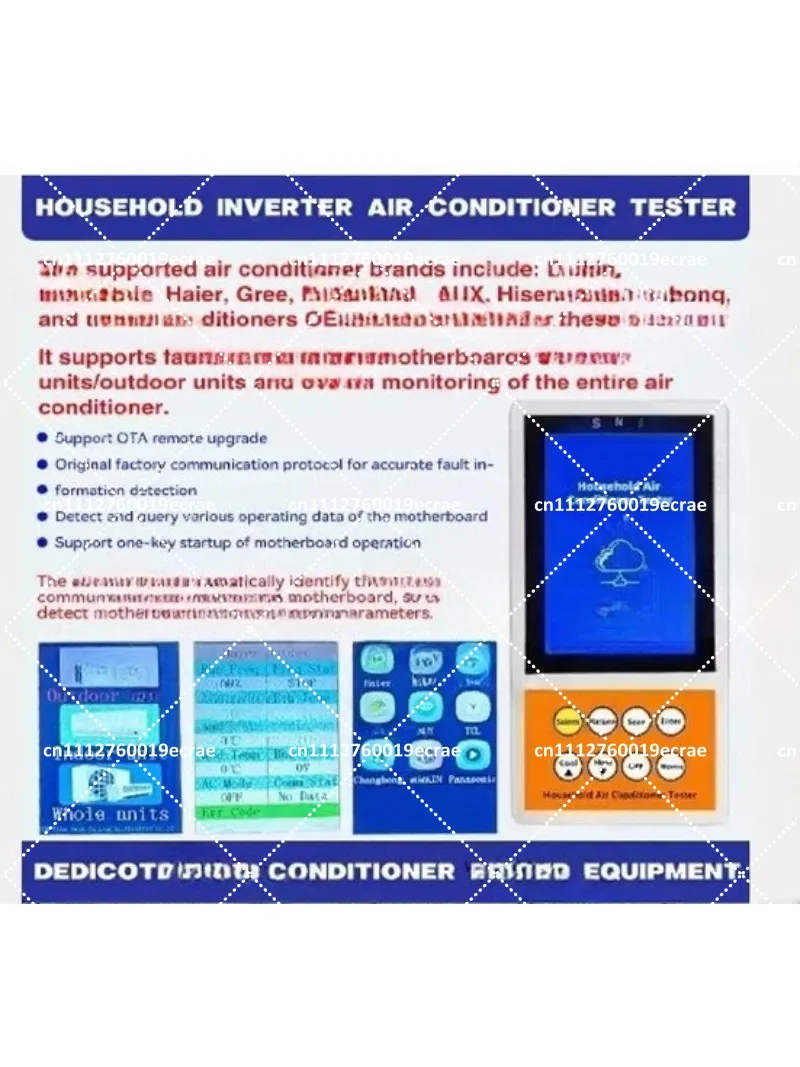 Multi-functional Inverter Air Conditioner Detector for Household AC Diagnostic Tool