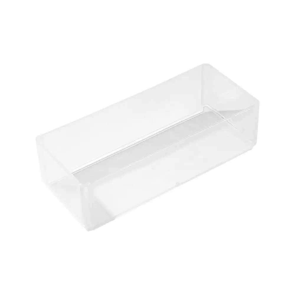 Simple Clear Stationery Storage Box Foldable Large Capacity Desktop Organizer Stackable Pencil Case Students