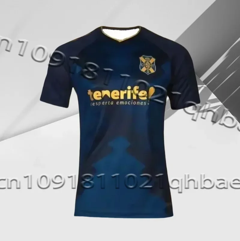 T-shirt New Arrival Spain Football Summer Jersey Short-Sleeved Football CD/Tenerife 24-25 Home Kit Adults/KID Soccer Jerseys Kit