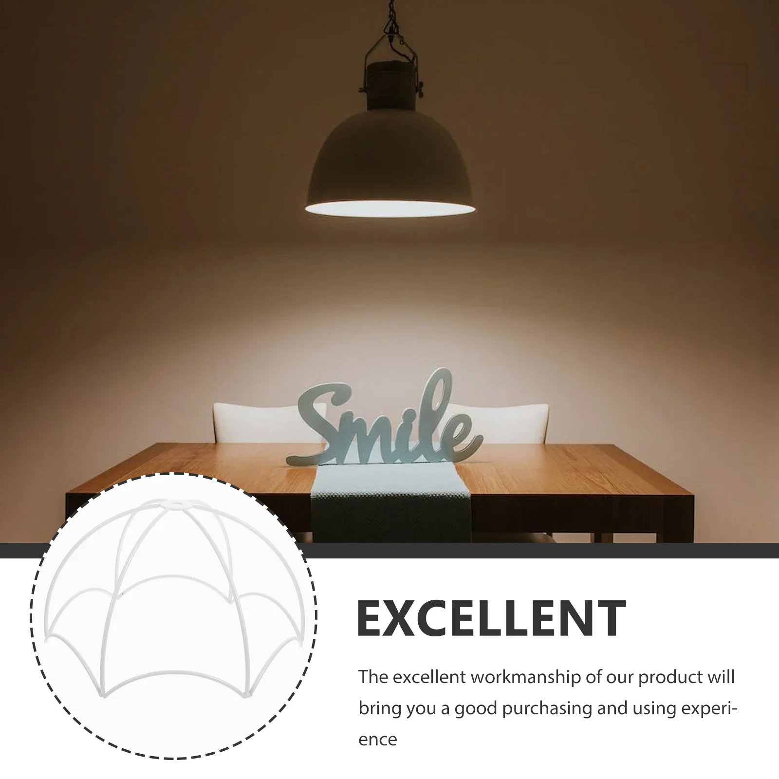 

Sturdy Metal Lamp Shade Diy Light Table Lampshade Rack Wear Resistant For Home Restaurant Coffee Shop Decoration